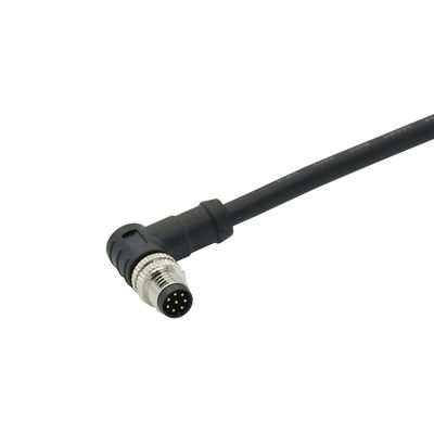M8 Waterproof Circular Connector with -25℃~85℃ Temperature Range Straight/Right Angle Orientation and PVC/PUR Outer Sheath