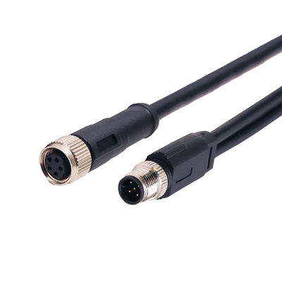 IP67/IP68 M8 Waterproof Connector with 3-8 Pin Options and PA66+GF20% Insert for Industrial Applications