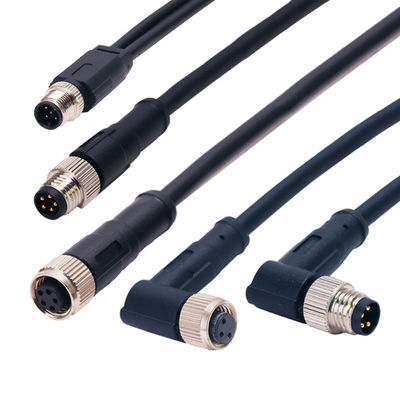 IP67/IP68 M8 Waterproof Connector with 3-8 Pin Options and PA66+GF20% Insert for Industrial Applications