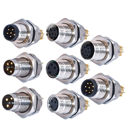 Rigoal M8 Connector Aviation Waterproof IP67/IP68 3-8 Pin 250V Rated Male Female Plug Socket