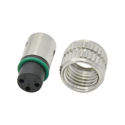 M8 Waterproof Circular Connector with IP67/IP68 Protection 3-8 Pin Configurations and PA66+GF Material for Industrial Sensors