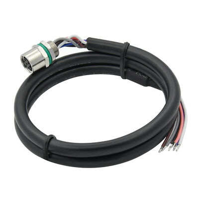 Waterproof M8 Mini Connector Metal 4pin Panel Mount Connector