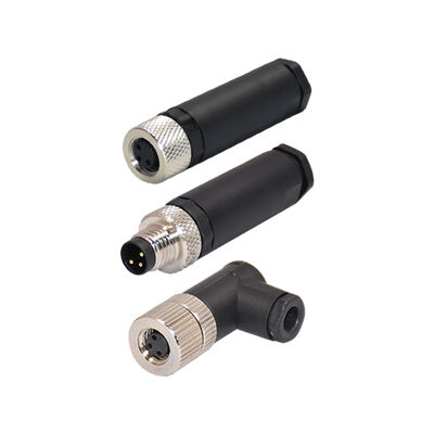 M8 Waterproof Connector China Factory Customized M8 a Code Assembly Waterproof Plastic Cable Connector