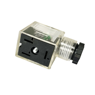 Waterproof Custom Solenoid Valve Plug 3PE 2PE Size A B C Base Field Wirable Connector