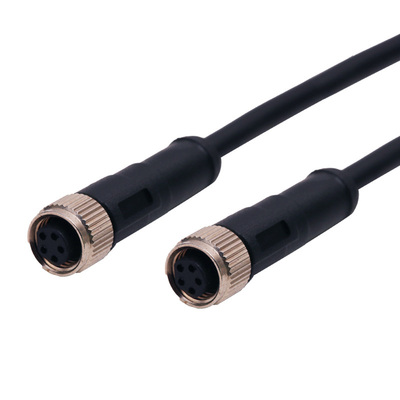 Automation IP68 Waterproof Connector Female Right Angle Circular Connector Sensor Cable