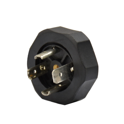 Waterproof Solenoid Valve Connector Round Base A Screw Nut CE Approved