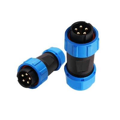 SP21 5 Pin Waterproof Electrical Connectors Male Threaded Cable Connector