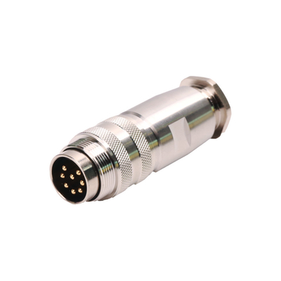 5A Waterproof Metal Connector , IP68 M16 8pins Male Assembly Male Connector With Shielded