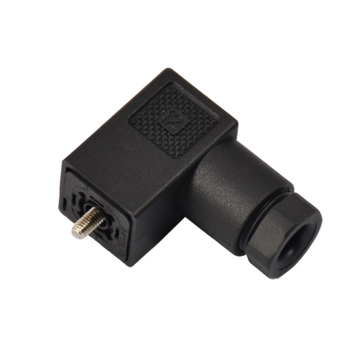 2+PE 3+PE Female Plug Solenoid Valve Connector Type C UL Approved
