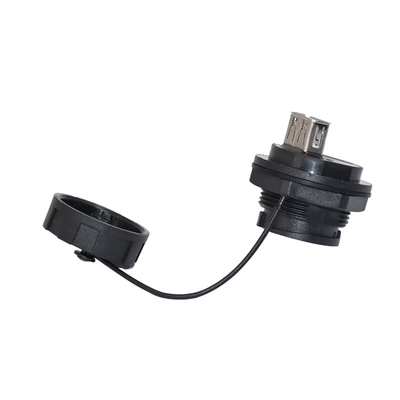 4 Pin Ethernet Connector ,  IP67 USB 2.0 Male Connector For Communication Equipment