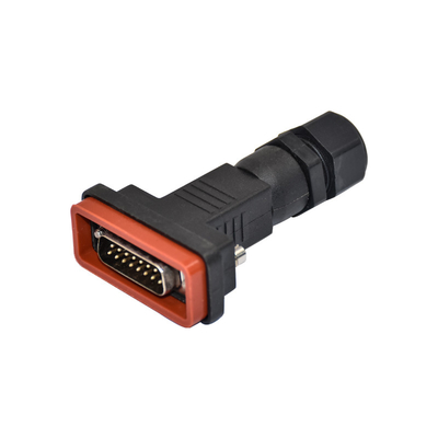 IP68 Industrial Ethernet Connector D-SUB 15 Pins Male Assembly Waterproof IP67 Connector
