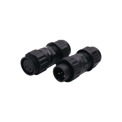 IP68 Circular Plastic Connectors Female 5pins To Male For Power