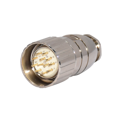 Rigoal M23 Connector Male 12pins Assembly To Female Falnge