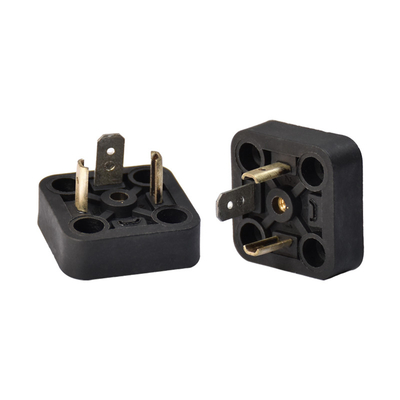 Industrial Solenoid Din Connector IP65 3 Pin MCX Male Connector