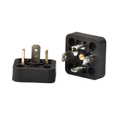 Industrial Solenoid Din Connector IP65 3 Pin MCX Male Connector