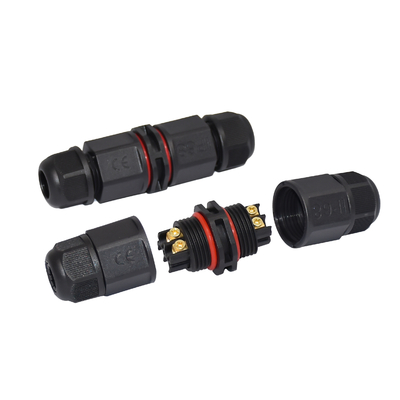Plastic Straight Screw Type Outdoor IP68 4Pin Waterproof Connector Power Electrical Wire