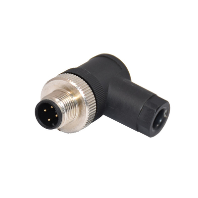 M12 4pin D Coding Male  straight screw assembly waterproof connector  M12 installed connector