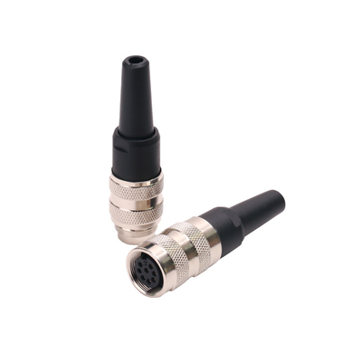 IP67 Circular Electrical Connectors , Molded Straight M16 Connector 6 Pin 5 Pin For Automation