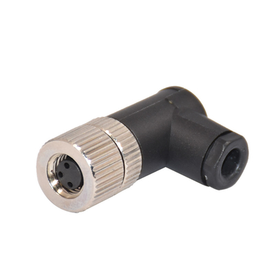 Assembly Straight 3pin M8 Waterproof Female Sensor Connector For Automation Machines