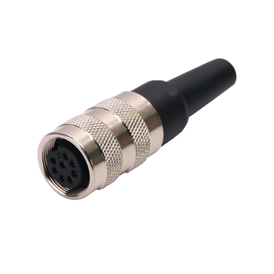 5 Pin 6 Pin Male Female Connector Electrical Circular Cable Molded Straight For Automation