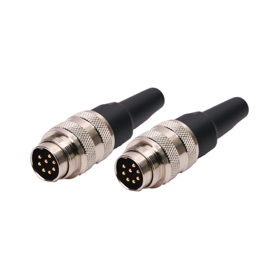 5 Pin 6 Pin Male Female Connector Electrical Circular Cable Molded Straight For Automation
