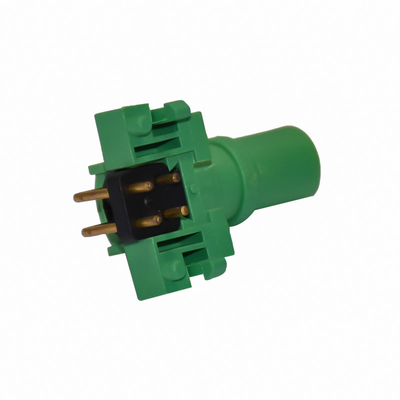 M12 Female 4 Pin Plastic Waterproof Connector , PCB Right Angle Connector For Sensor