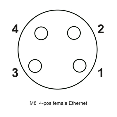 4P Female M8 Waterproof Connector PCB Straight Pressure Transmitters