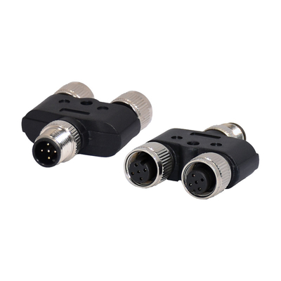 4 Pin Pa66 M12 Male Female Assembly Connector A Code Y Type PA GF