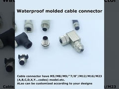 CE IP68 M5 M8 M12 3p,4p,5p,8p,12p Assembly molded panel mount whole series connectors